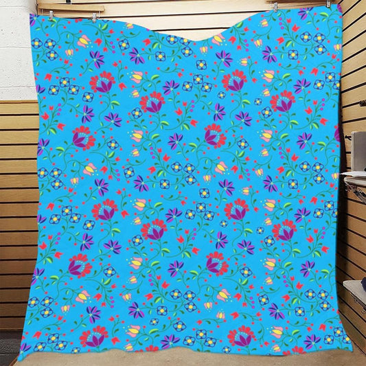 Fleur Indigine Ciel Quilt 70"x80" Quilt 70"x80" e-joyer 