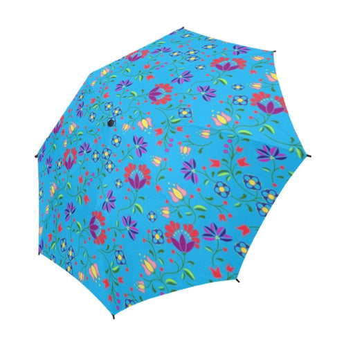 Fleur Indigine Ciel Semi-Automatic Foldable Umbrella (Model U05) Semi-Automatic Foldable Umbrella e-joyer 