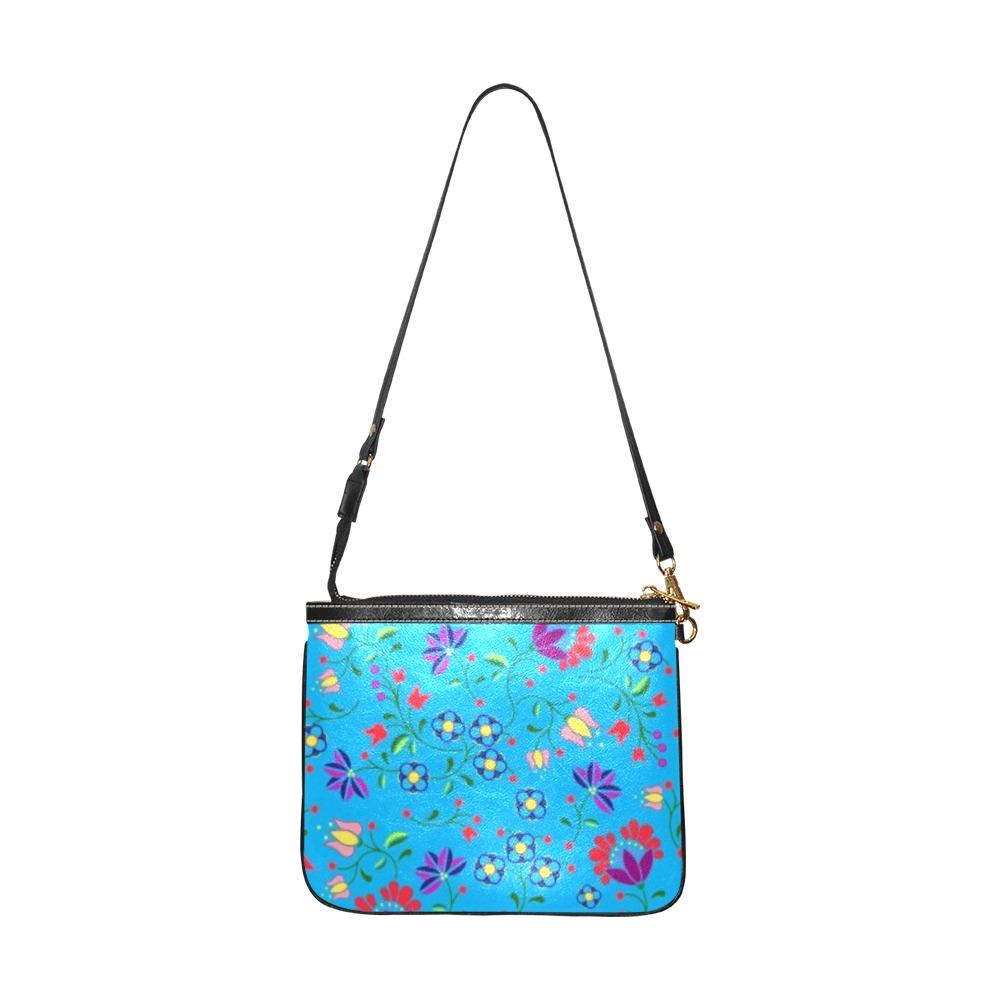 Fleur Indigine Ciel Small Shoulder Bag by 49 Dzine