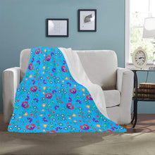 Load image into Gallery viewer, Fleur Indigine Ciel Ultra-Soft Micro Fleece Blanket 40&quot;x50&quot; Ultra-Soft Blanket 40&#39;&#39;x50&#39;&#39; e-joyer 
