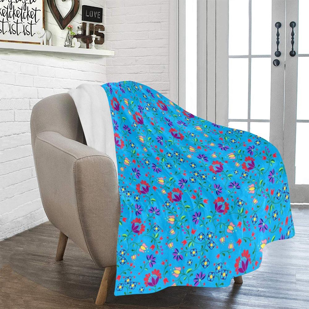 Fleur Indigine Ciel Ultra-Soft Micro Fleece Blanket 50"x60" Ultra-Soft Blanket 50''x60'' e-joyer 