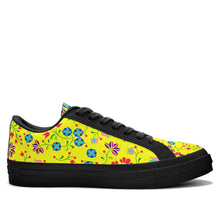 Load image into Gallery viewer, Fleur Indigine Mais Aapisi Low Top Canvas Shoes Black Sole aapisi Herman 
