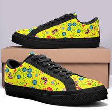 Load image into Gallery viewer, Fleur Indigine Mais Aapisi Low Top Canvas Shoes Black Sole aapisi Herman 
