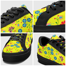 Load image into Gallery viewer, Fleur Indigine Mais Aapisi Low Top Canvas Shoes Black Sole aapisi Herman 
