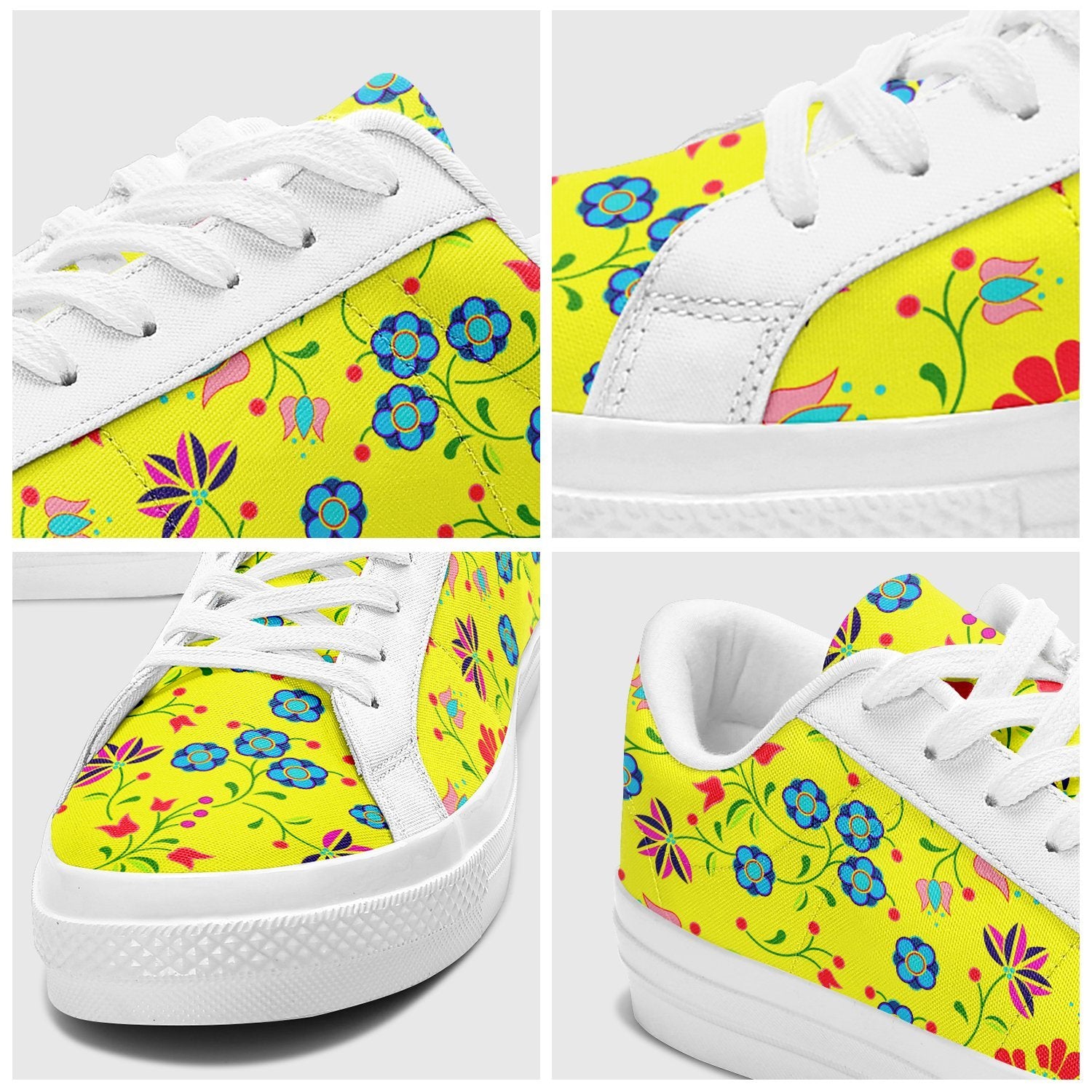 Fleur Indigine Mais Aapisi Low Top Canvas Shoes White Sole aapisi Herman 