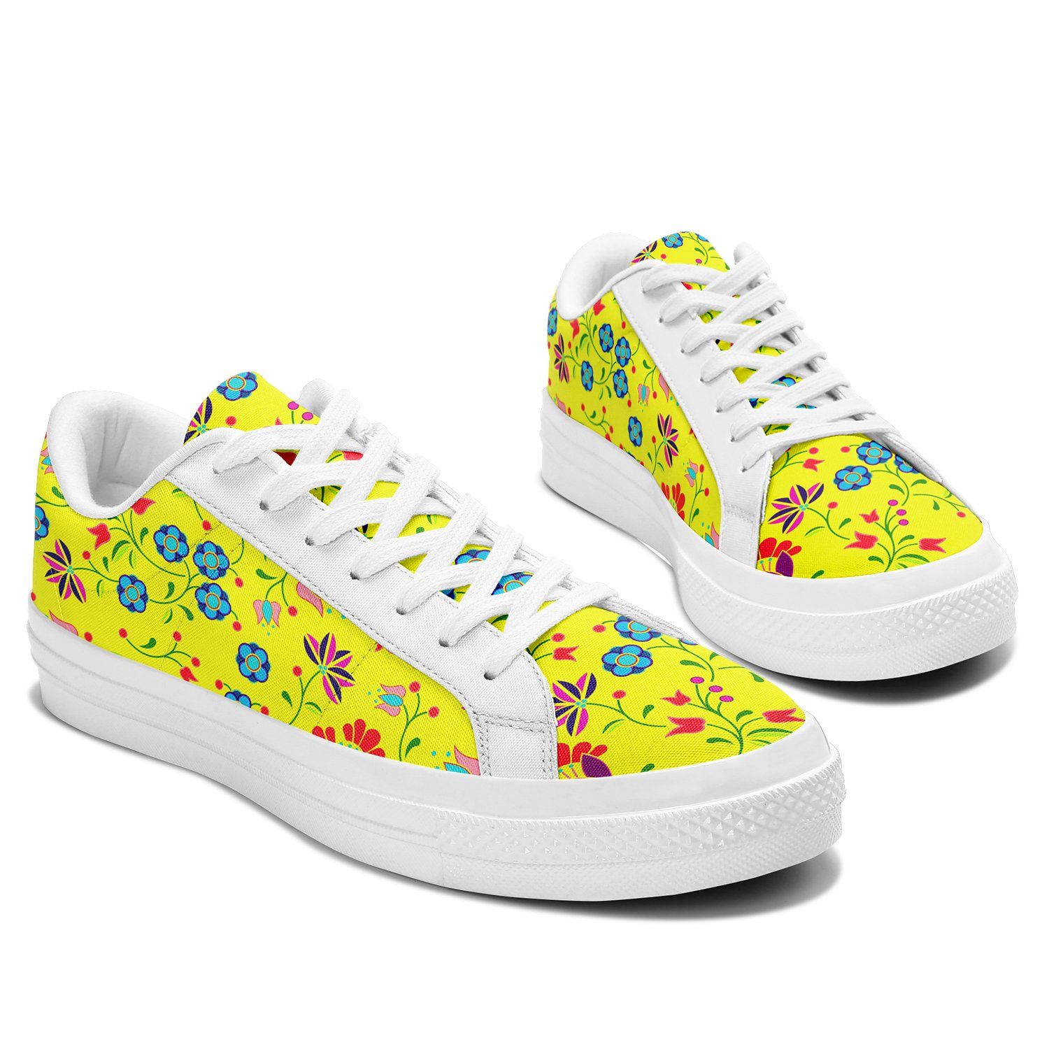 Fleur Indigine Mais Aapisi Low Top Canvas Shoes White Sole aapisi Herman 