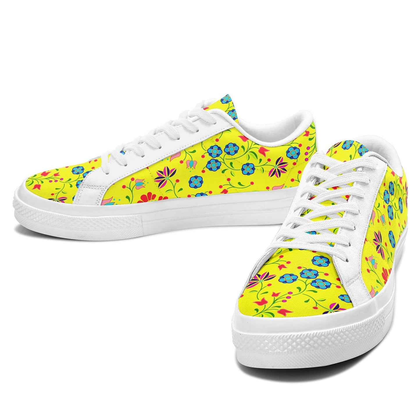 Fleur Indigine Mais Aapisi Low Top Canvas Shoes White Sole aapisi Herman 