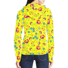 Load image into Gallery viewer, Fleur Indigine Mais All Over Print Full Zip Hoodie for Women (Model H14) All Over Print Full Zip Hoodie for Women (H14) e-joyer 
