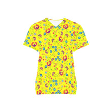 Load image into Gallery viewer, Fleur Indigine Mais All Over Print Scrub Top Scrub Top e-joyer 
