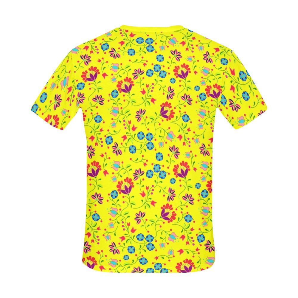 Fleur Indigine Mais All Over Print T-Shirt for Men (USA Size) (Model T40) All Over Print T-Shirt for Men (T40) e-joyer 
