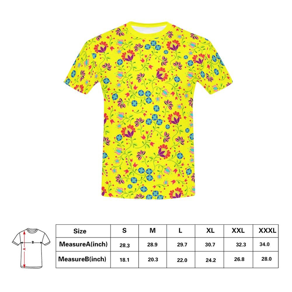 Fleur Indigine Mais All Over Print T-Shirt for Men (USA Size) (Model T40) All Over Print T-Shirt for Men (T40) e-joyer 