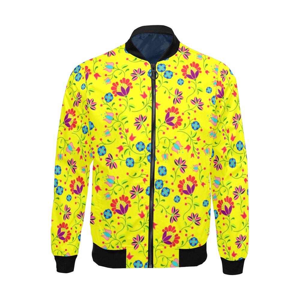 Fleur Indigine Mais Bomber Jacket by 49 Dzine