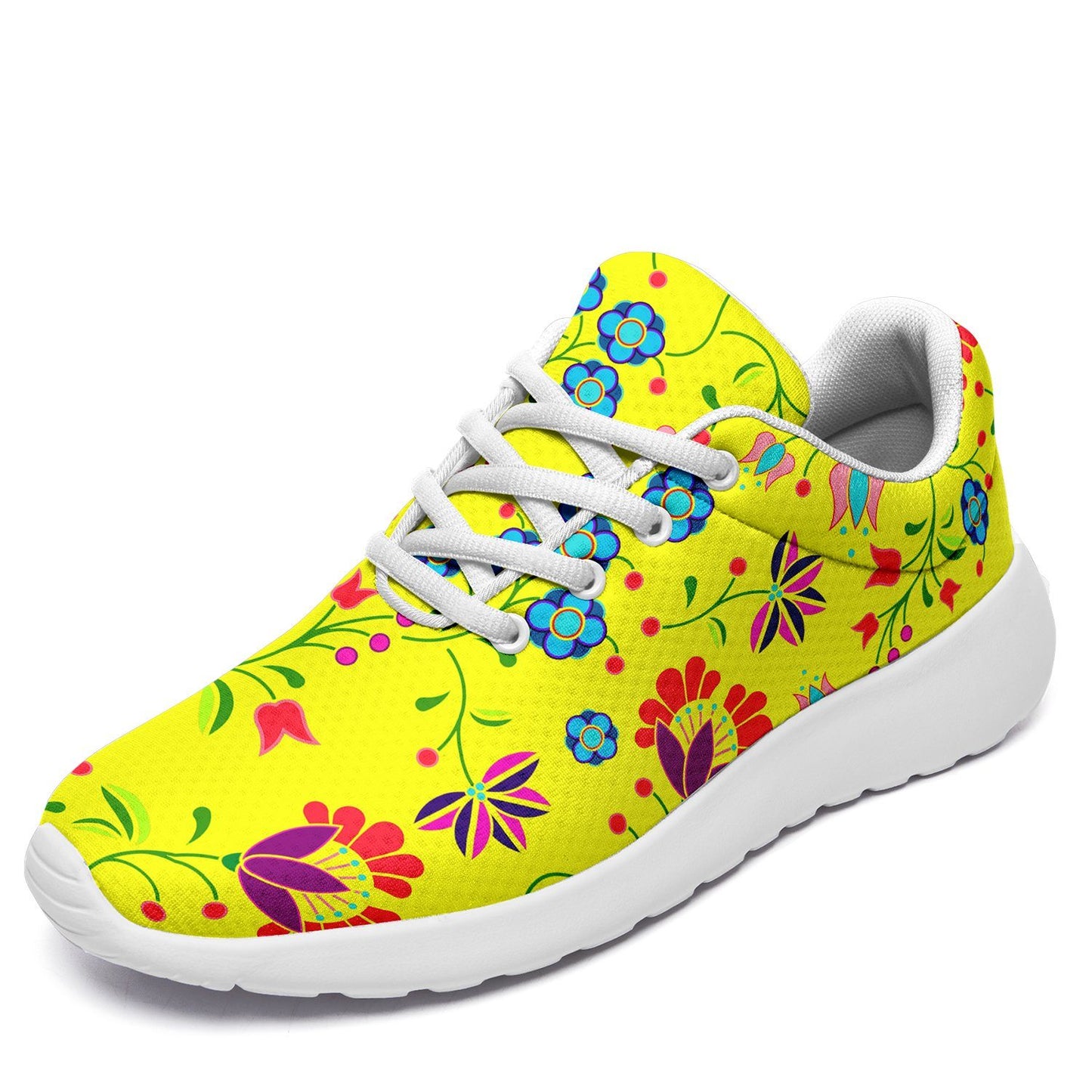 Fleur Indigine Mais Ikkaayi Sport Sneakers ikkaayi Herman US Women 4.5 / US Youth 3.5 / EUR 35 White Sole 