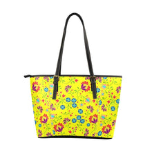 Load image into Gallery viewer, Fleur Indigine Mais Leather Tote Bag/Large (Model 1640) Leather Tote Bag (1640) e-joyer 
