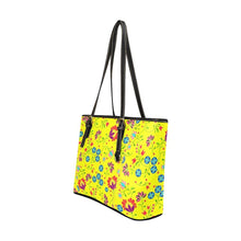 Load image into Gallery viewer, Fleur Indigine Mais Leather Tote Bag/Large (Model 1640) Leather Tote Bag (1640) e-joyer 
