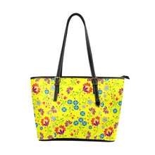 Load image into Gallery viewer, Fleur Indigine Mais Leather Tote Bag/Large (Model 1640) Leather Tote Bag (1640) e-joyer 
