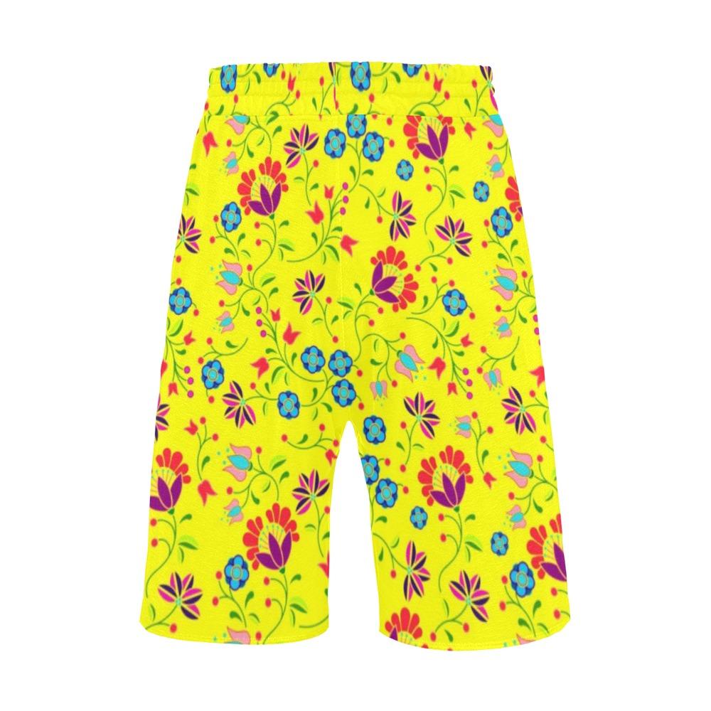 Fleur Indigine Mais Men's All Over Print Casual Shorts (Model L23) Men's Casual Shorts (L23) e-joyer 