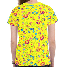 Load image into Gallery viewer, Fleur Indigine Mais New All Over Print T-shirt for Women (Model T45) tshirt e-joyer 
