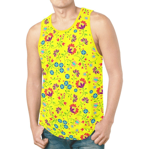 Fleur Indigine Mais New All Over Print Tank Top for Men (Model T46) New All Over Print Tank Top for Men (T46) e-joyer 