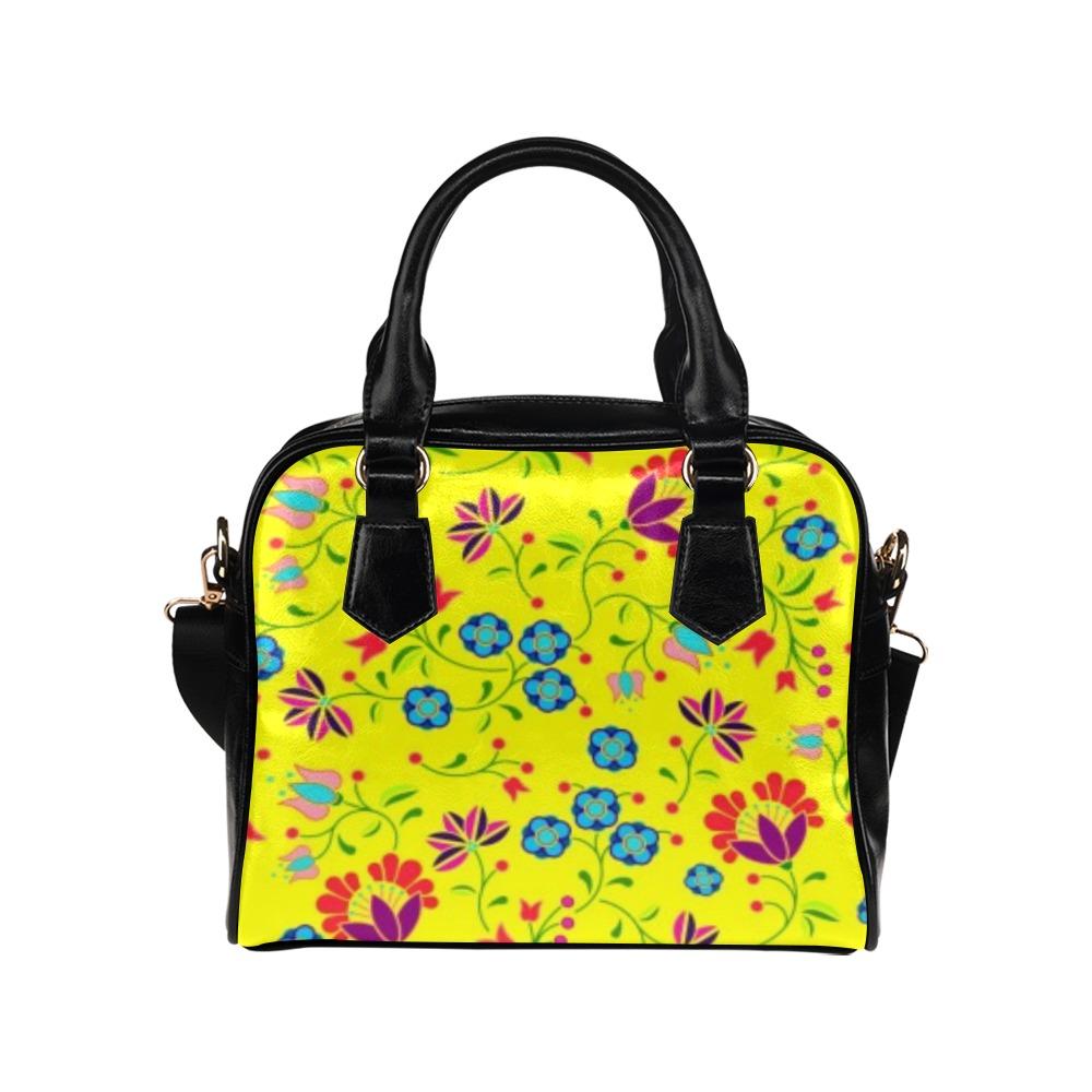 Fleur Indigine Mais Shoulder Handbag by 49 Dzine