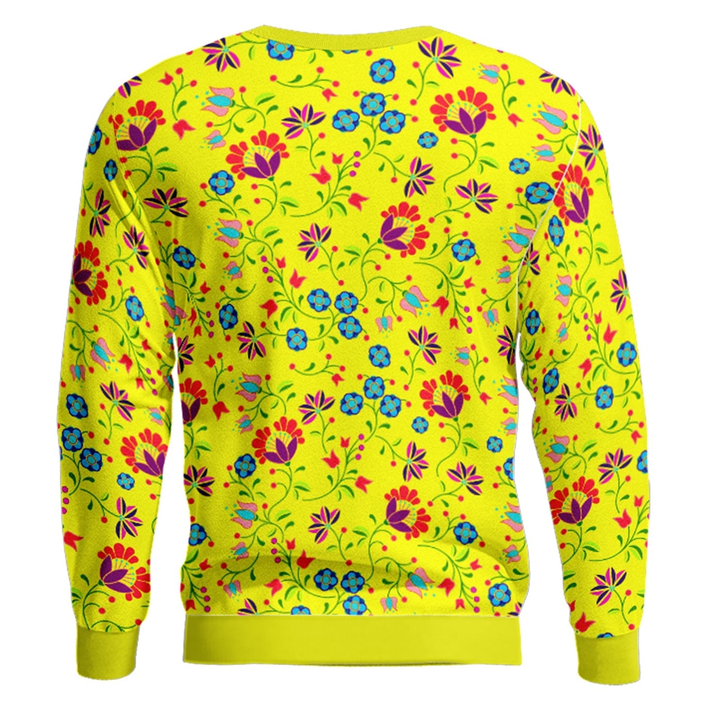 Fleur Indigine Mais Unisex Crewneck Long Sleeve Top Herman 