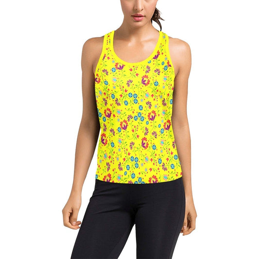 Fleur Indigine Mais Women's Racerback Tank Top (Model T60) Racerback Tank Top (T60) e-joyer 