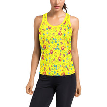 Load image into Gallery viewer, Fleur Indigine Mais Women&#39;s Racerback Tank Top (Model T60) Racerback Tank Top (T60) e-joyer 
