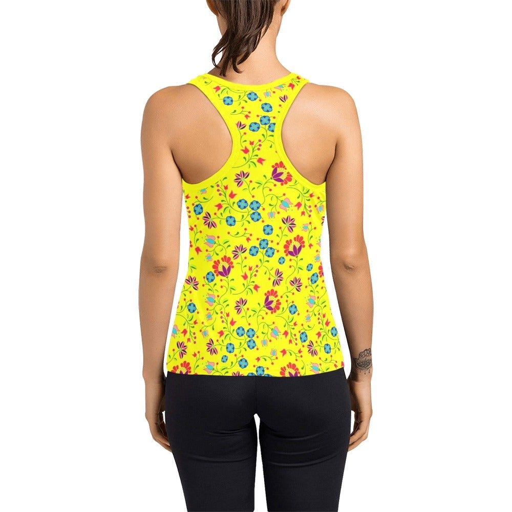 Fleur Indigine Mais Women's Racerback Tank Top (Model T60) Racerback Tank Top (T60) e-joyer 