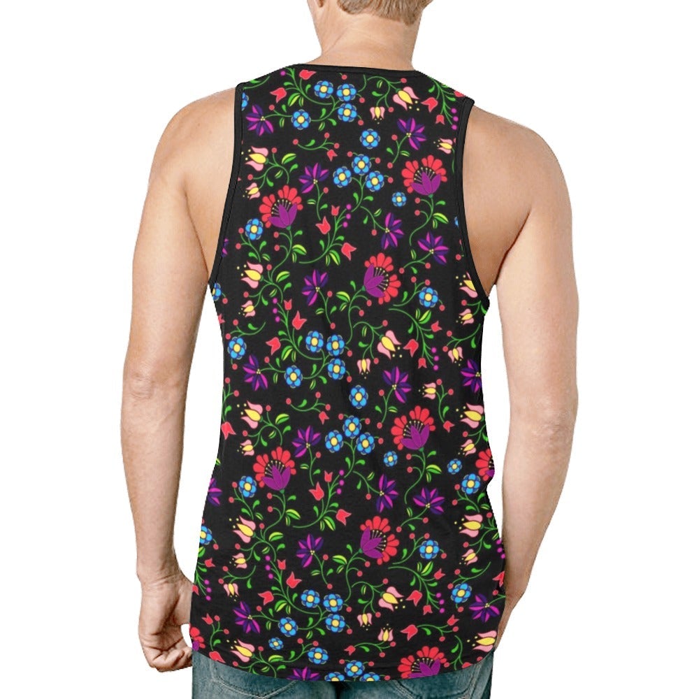 Fleur Indigine New All Over Print Tank Top for Men (Model T46) New All Over Print Tank Top for Men (T46) e-joyer 