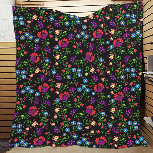 Fleur Indigine Quilt 70"x80" Quilt 70"x80" e-joyer 