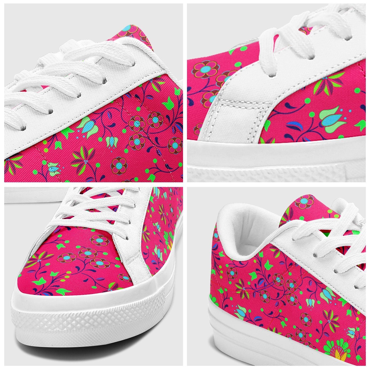 Fleur Indigine Rouge Aapisi Low Top Canvas Shoes White Sole aapisi Herman 