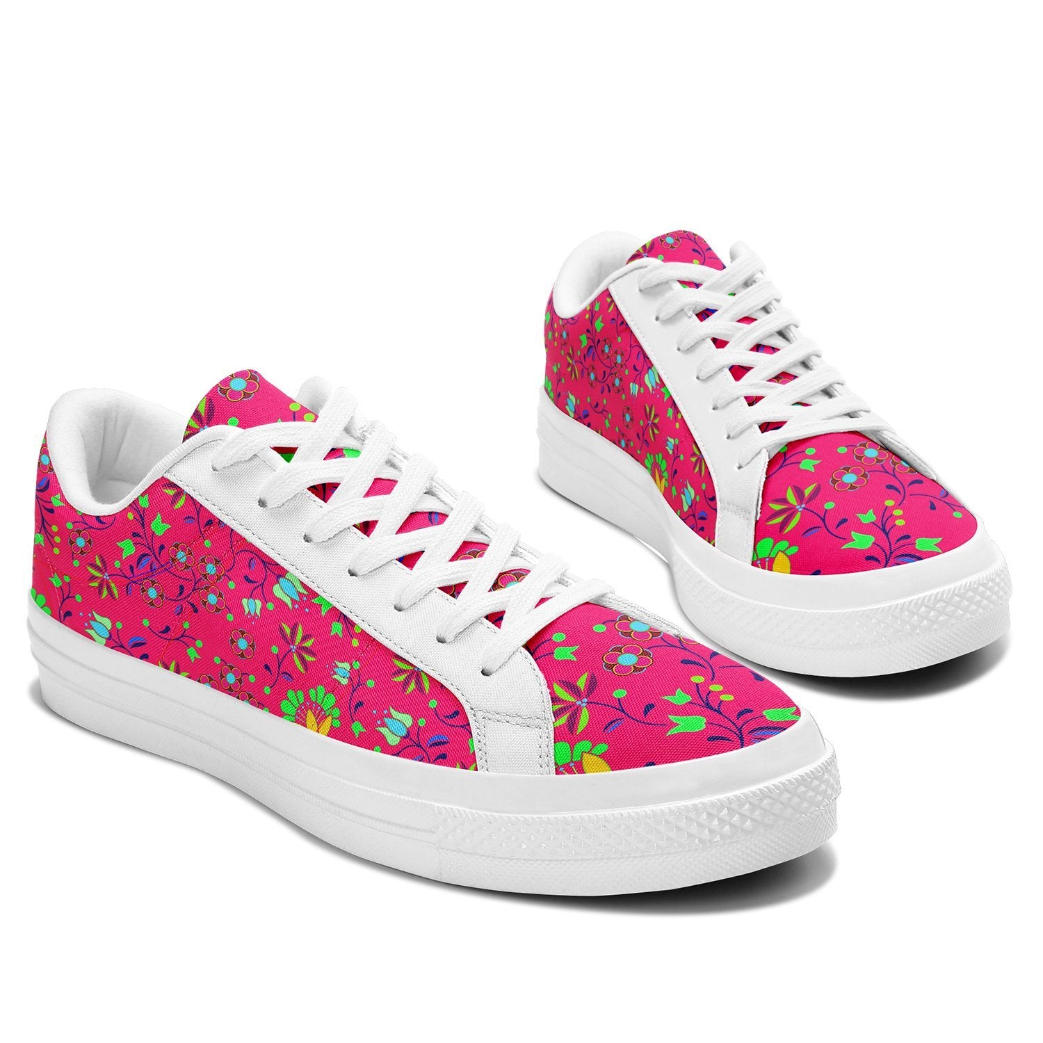 Fleur Indigine Rouge Aapisi Low Top Canvas Shoes White Sole aapisi Herman 