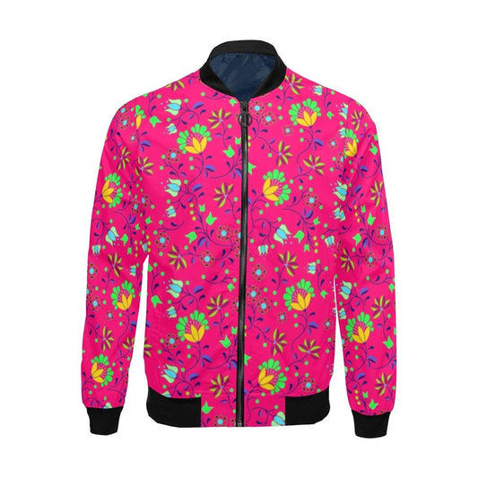 Fleur Indigine Rouge All Over Print Bomber Jacket for Men (Model H19) All Over Print Bomber Jacket for Men (H19) e-joyer 