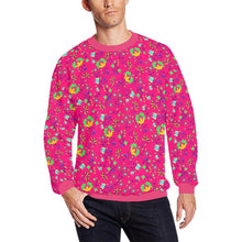 Load image into Gallery viewer, Fleur Indigine Rouge All Over Print Crewneck Sweatshirt for Men (Model H18) shirt e-joyer 
