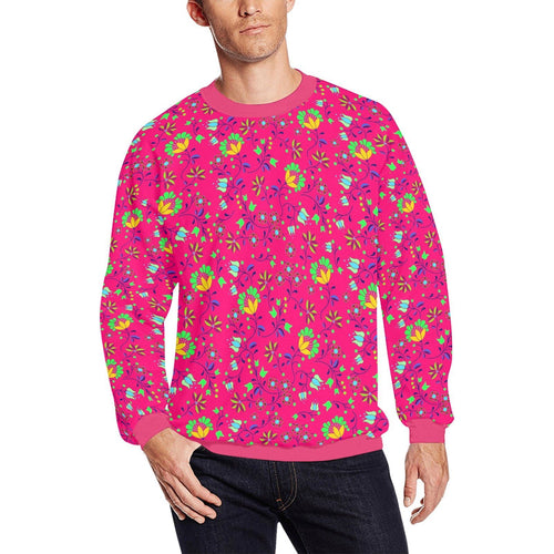 Fleur Indigine Rouge All Over Print Crewneck Sweatshirt for Men (Model H18) shirt e-joyer 