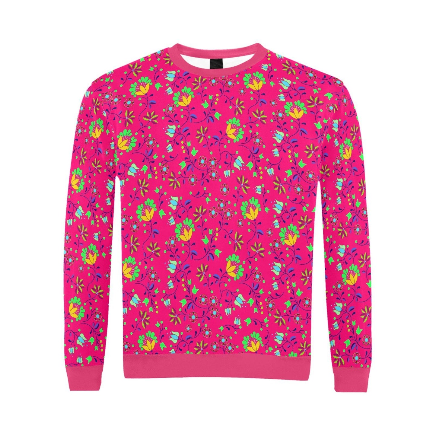 Fleur Indigine Rouge All Over Print Crewneck Sweatshirt for Men (Model H18) shirt e-joyer 