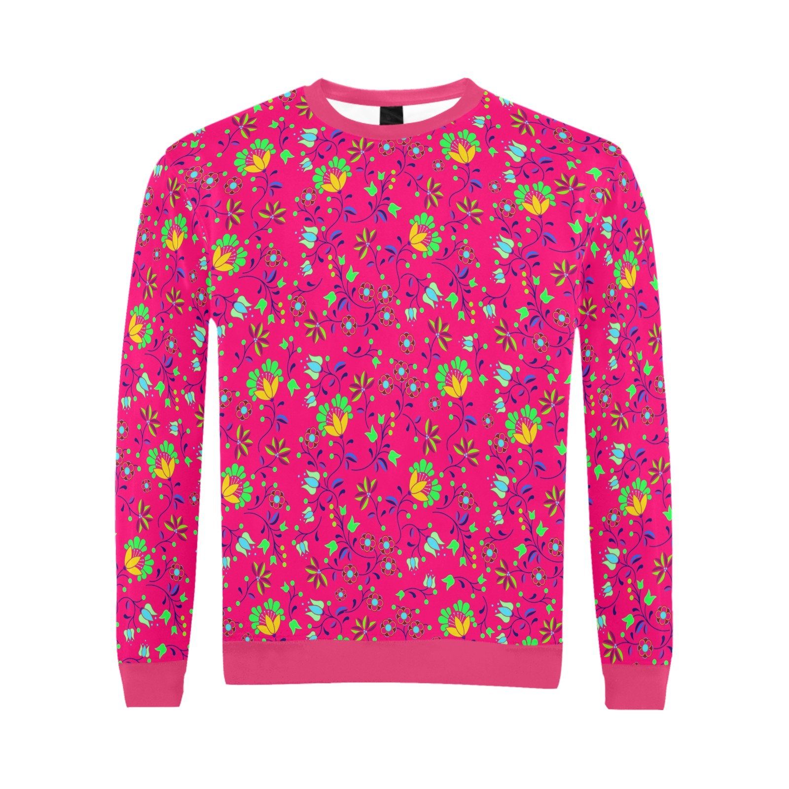 Fleur Indigine Rouge All Over Print Crewneck Sweatshirt for Men (Model H18) shirt e-joyer 