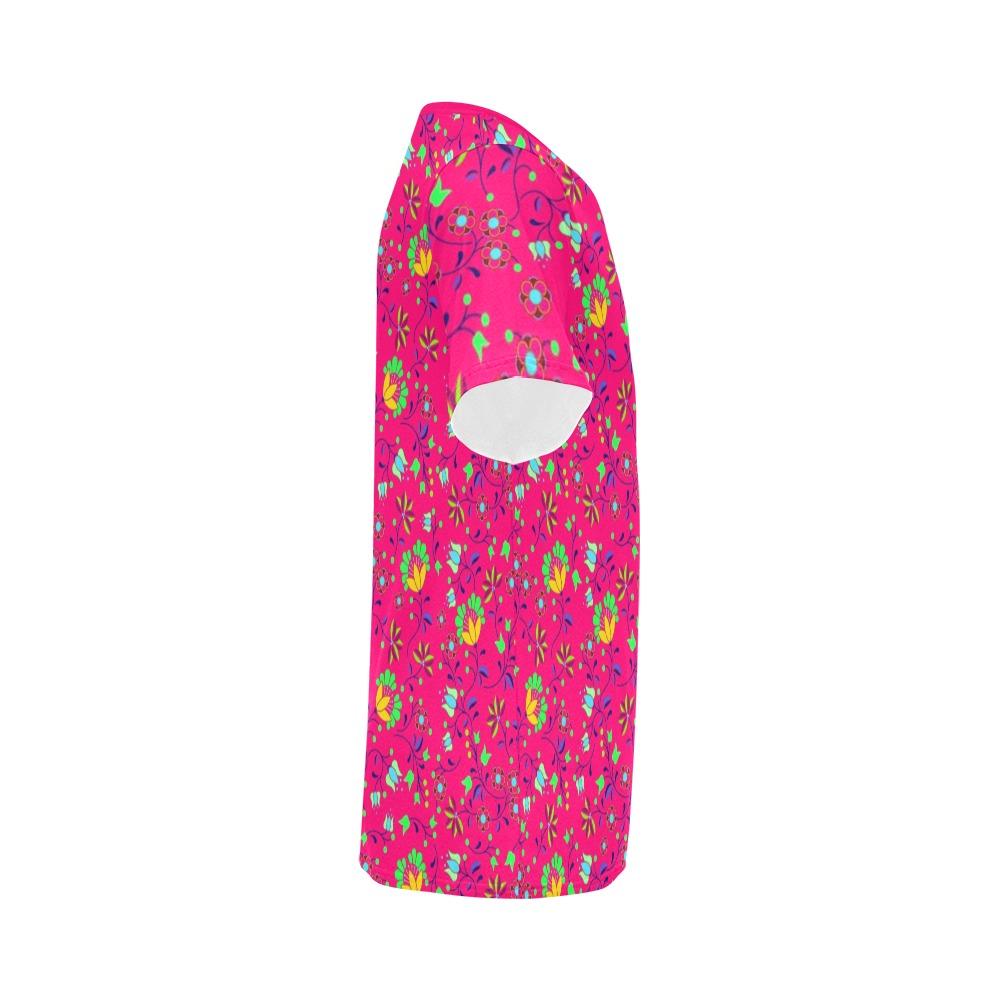 Fleur Indigine Rouge All Over Print T-Shirt for Men (USA Size) (Model T40) All Over Print T-Shirt for Men (T40) e-joyer 