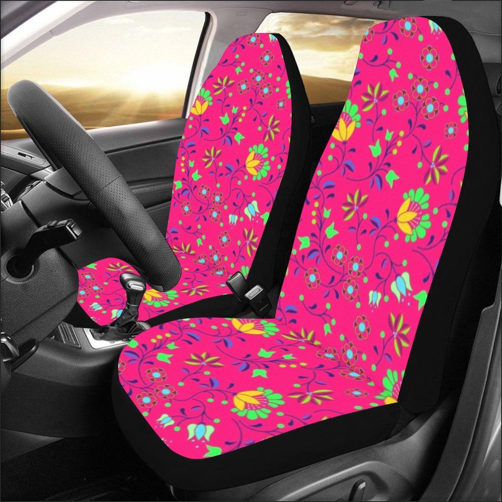 Fleur Indigine Rouge Car Seat Covers by 49 Dzine