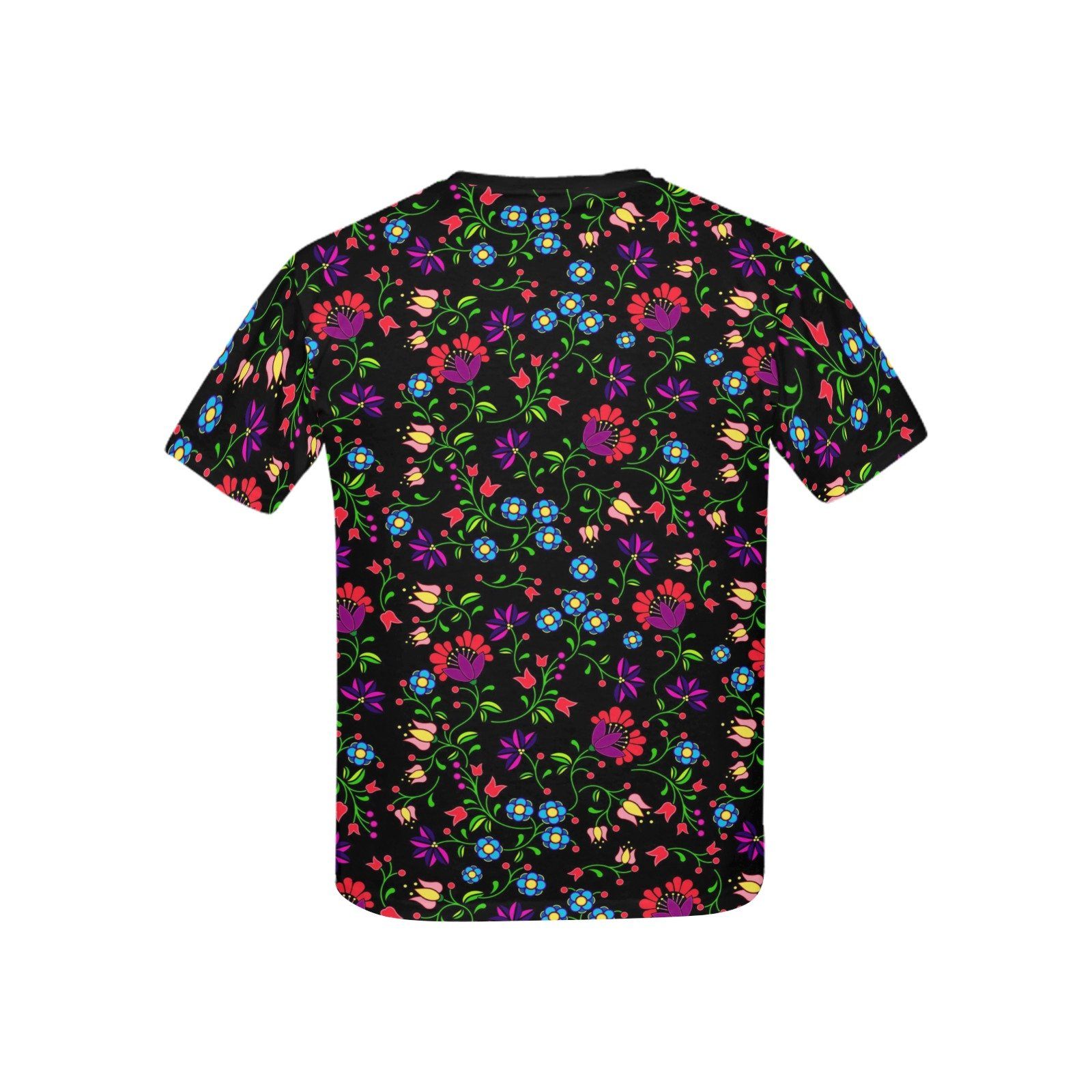 Fleur Indigine Rouge Kids' All Over Print T-shirt (USA Size) (Model T40) All Over Print T-shirt for Kid (T40) e-joyer 