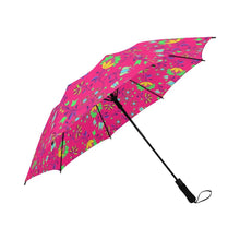 Load image into Gallery viewer, Fleur Indigine Rouge Semi-Automatic Foldable Umbrella (Model U05) Semi-Automatic Foldable Umbrella e-joyer 
