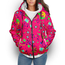 Load image into Gallery viewer, Fleur Indigine Rouge Sherpa Hoodie hoodie Herman 
