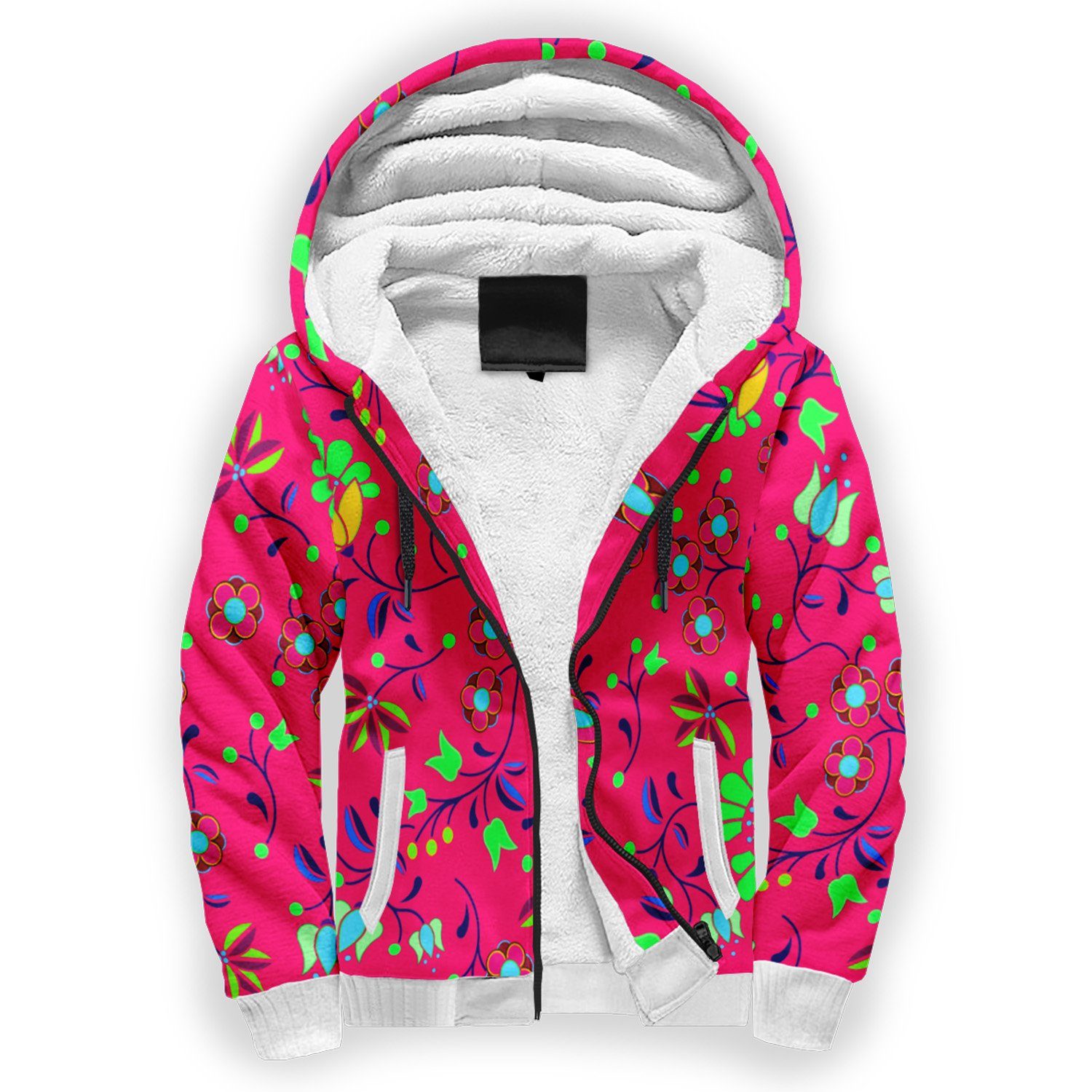 Fleur Indigine Rouge Sherpa Hoodie hoodie Herman 