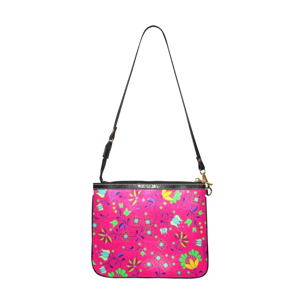 Fleur Indigine Rouge Small Shoulder Bag by 49 Dzine