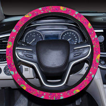 Load image into Gallery viewer, Fleur Indigine Rouge Steering Wheel Cover with Elastic Edge Steering Wheel Cover with Elastic Edge e-joyer 
