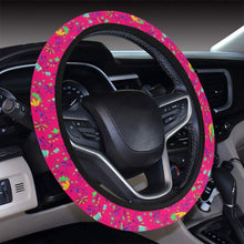 Load image into Gallery viewer, Fleur Indigine Rouge Steering Wheel Cover with Elastic Edge Steering Wheel Cover with Elastic Edge e-joyer 
