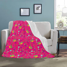 Load image into Gallery viewer, Fleur Indigine Rouge Ultra-Soft Micro Fleece Blanket 50&quot;x60&quot; Ultra-Soft Blanket 50&#39;&#39;x60&#39;&#39; e-joyer 
