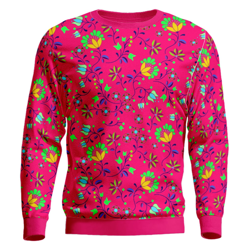 Fleur Indigine Rouge Unisex Crewneck Long Sleeve Top Herman 