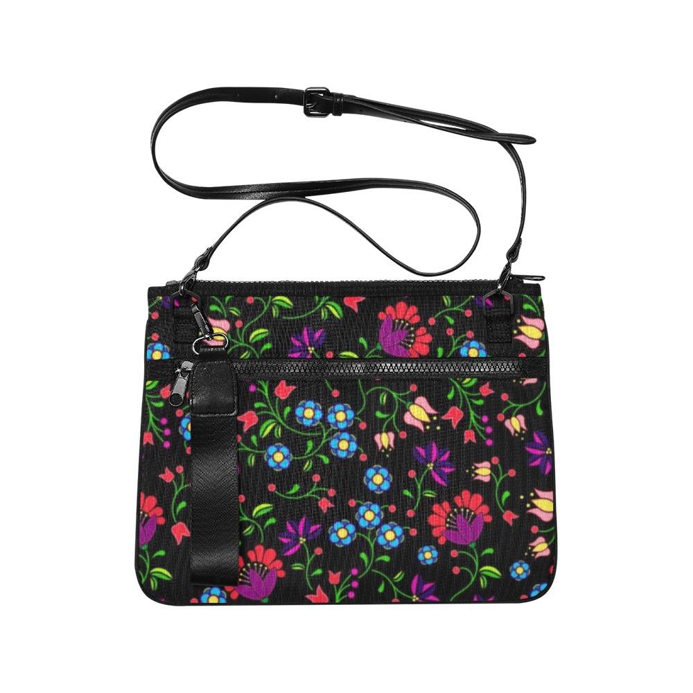 Fleur Indigine Slim Clutch Bag (Model 1668) Slim Clutch Bags (1668) e-joyer 