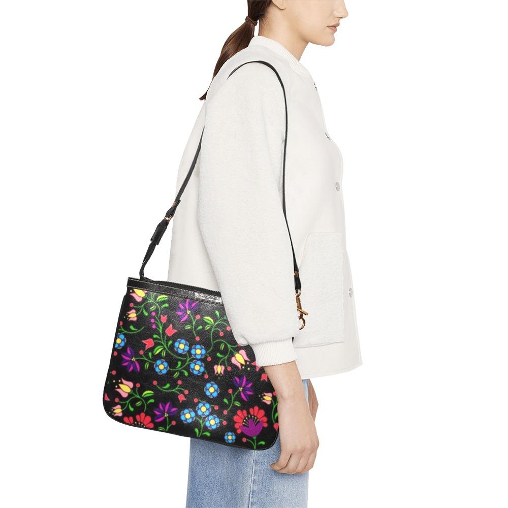 Fleur Indigine Small Shoulder Bag (Model 1710) Small Shoulder Bag (1710) e-joyer 